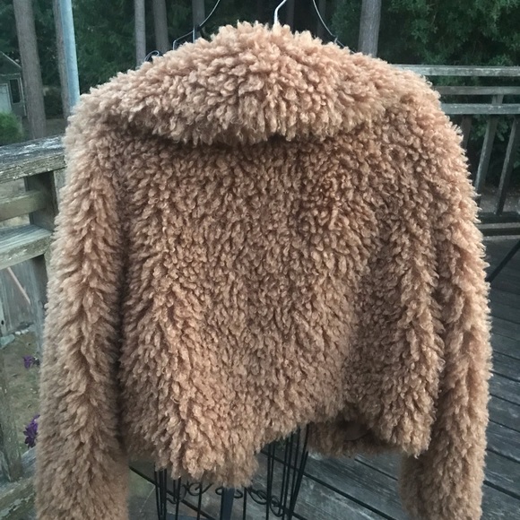 Jessica Simpson | Burro Brown Sasha Faux Fur Jacket Size Small - Picture 7 of 13